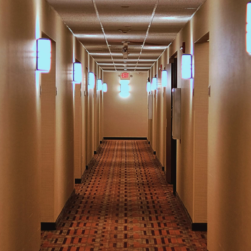 a hotel hall