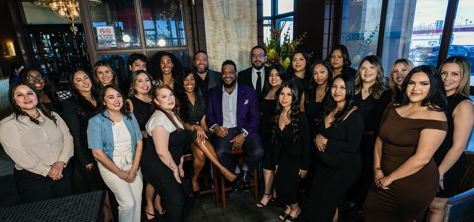 Team photo at 2nd year anniversary of Winder Law Firm